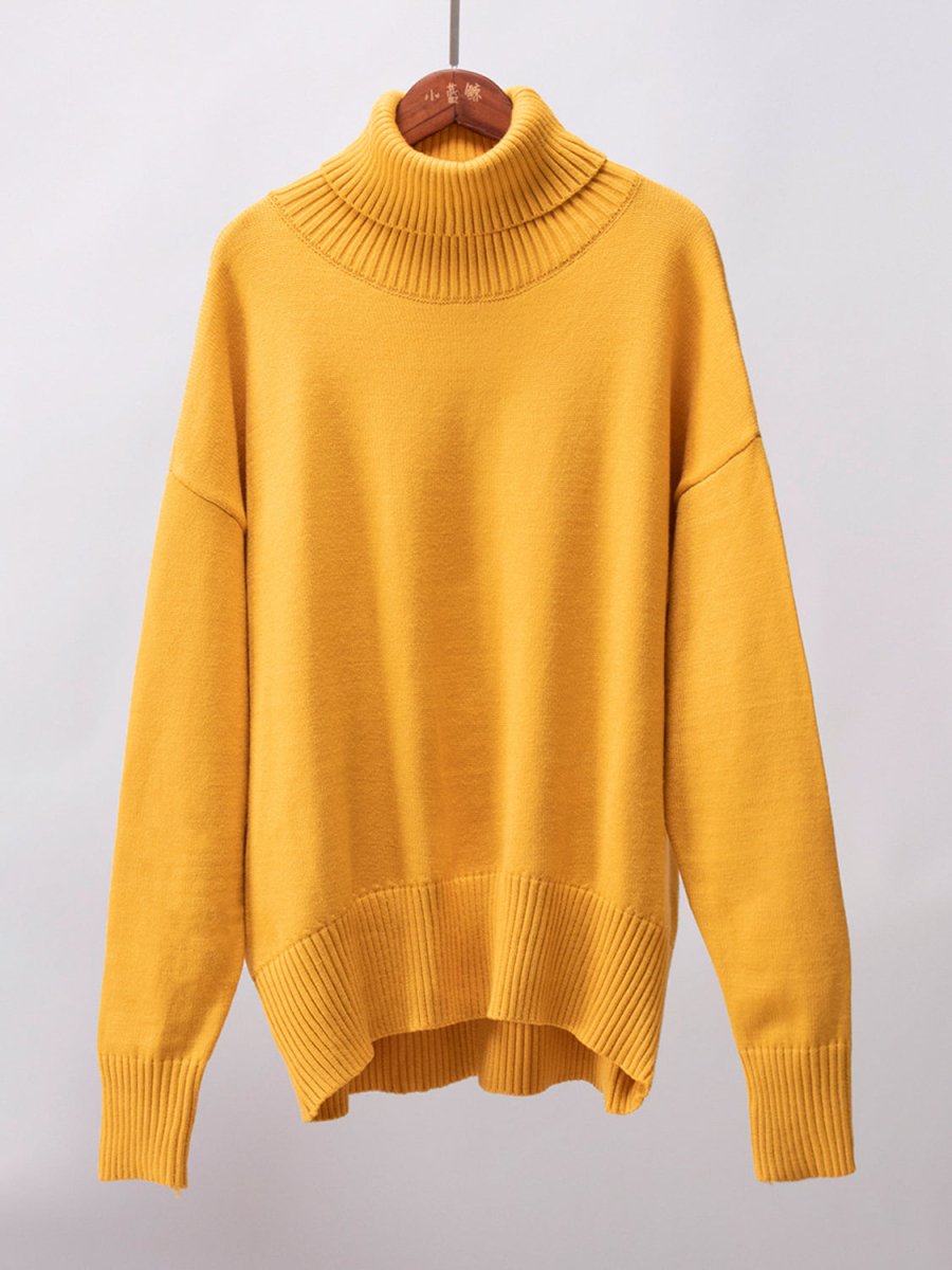 Turtleneck Long Sleeve Sweater - S. M. & Co.