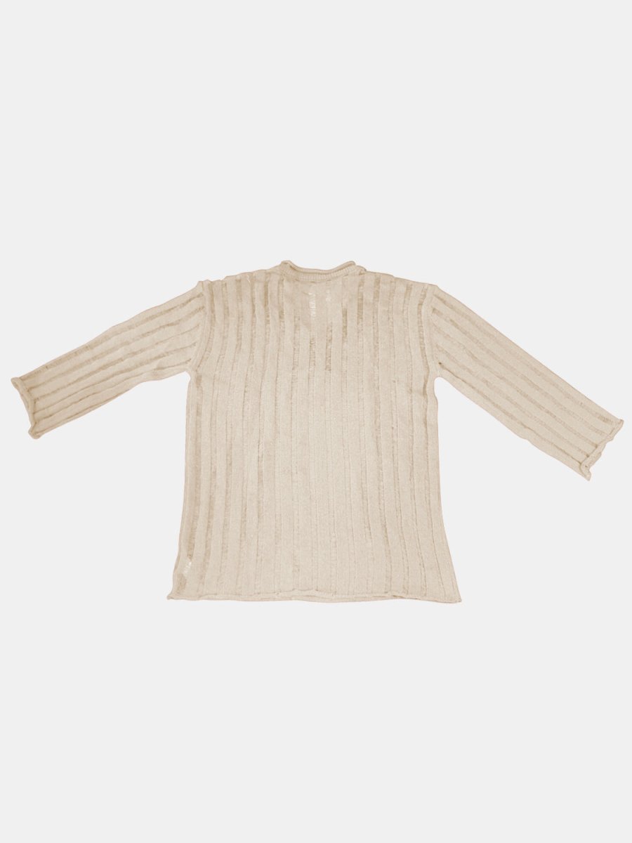 V - Neck Long Sleeve Sweater - S. M. & Co.