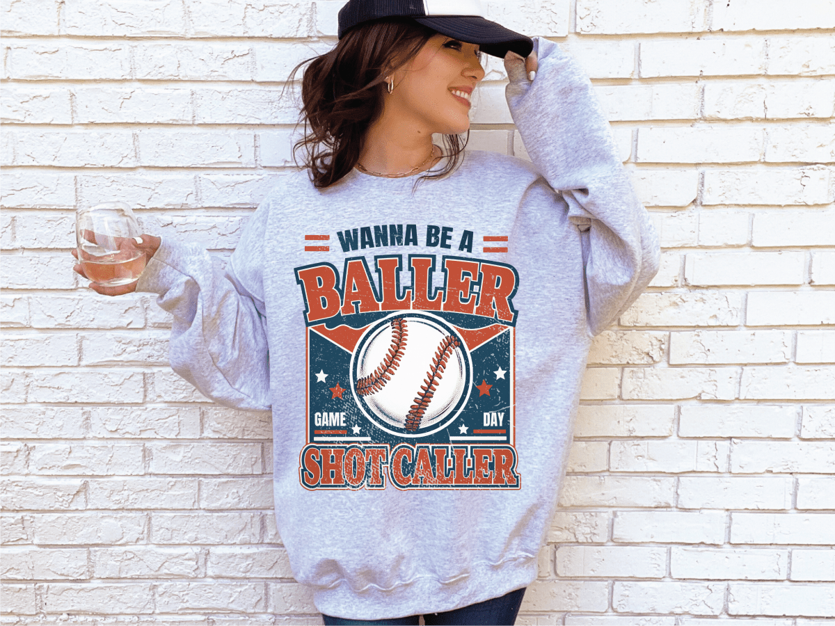 Wanna Be A Baller - Baseball Athletic Grey - S. M. & Co.
