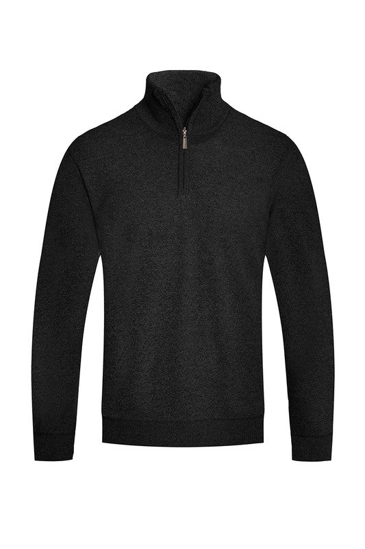 Weiv Mens Knit Quarter Zip Sweater - S. M. & Co.