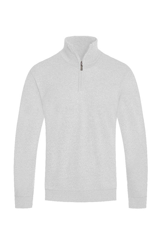 Weiv Mens Knit Quarter Zip Sweater - S. M. & Co.