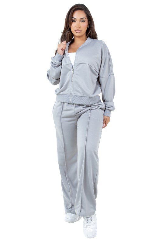 WOMEN FASHION SWEARSUIT TWO PIECE PANT SET - S. M. & Co.