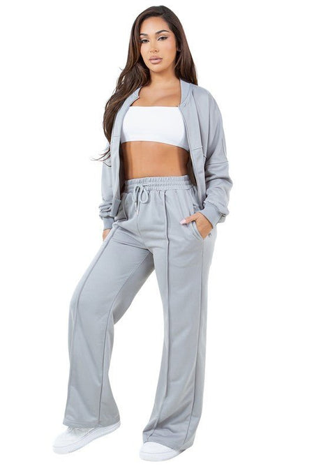 WOMEN FASHION SWEARSUIT TWO PIECE PANT SET - S. M. & Co.