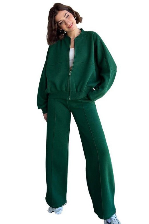 WOMEN FASHION SWEATRSUIT TWO PIECE PANT SET - S. M. & Co.