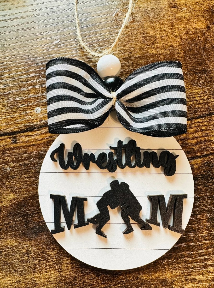 Wrestling Mom Bag Tag/Car Charm - S. M. & Co.