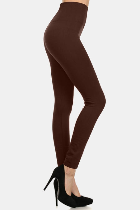 Yelete Full Size Seamless Fleece Lined Leggings - S. M. & Co.