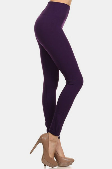 Yelete Seamless High Waist Fleece Leggings - S. M. & Co.