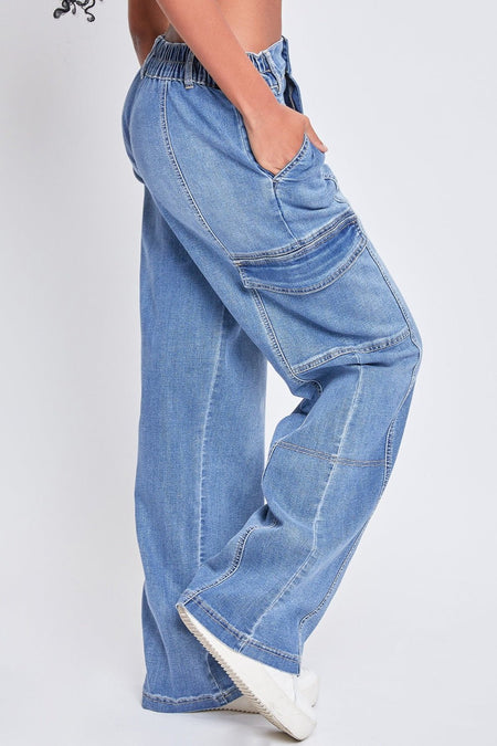 YMI Jeanswear High-Rise Straight Cargo Jeans - AnAs Market