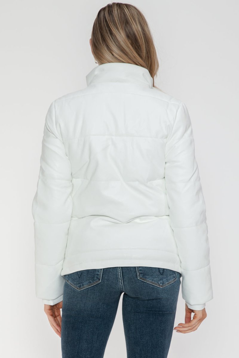 YMI Pocketed Zip Up Turtleneck Puffer Jacket - S. M. & Co.