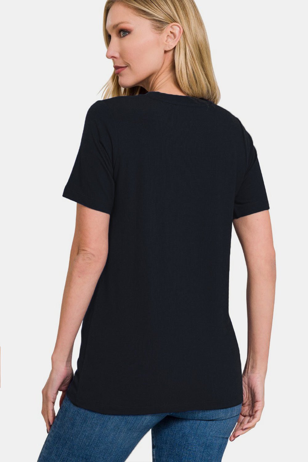 Zenana Full Size Crew Neck Short Sleeve T-Shirt - AnAs Market