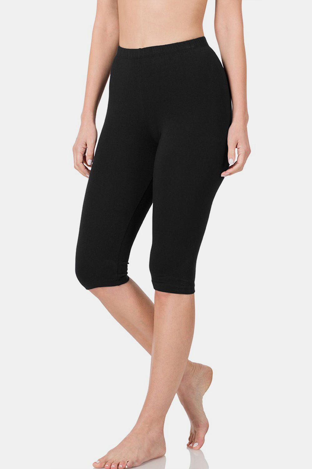 Zenana Full Size High Waist Capris - AnAs Market