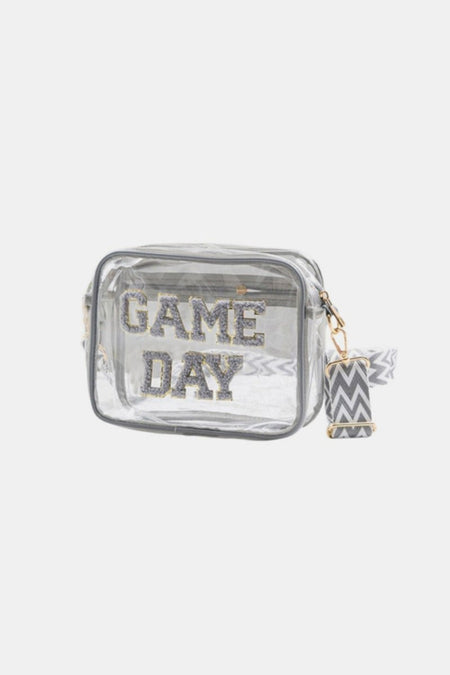 Zenana GAME DAY Stadium Approved Transparent Crossbody Bag - S. M. & Co.