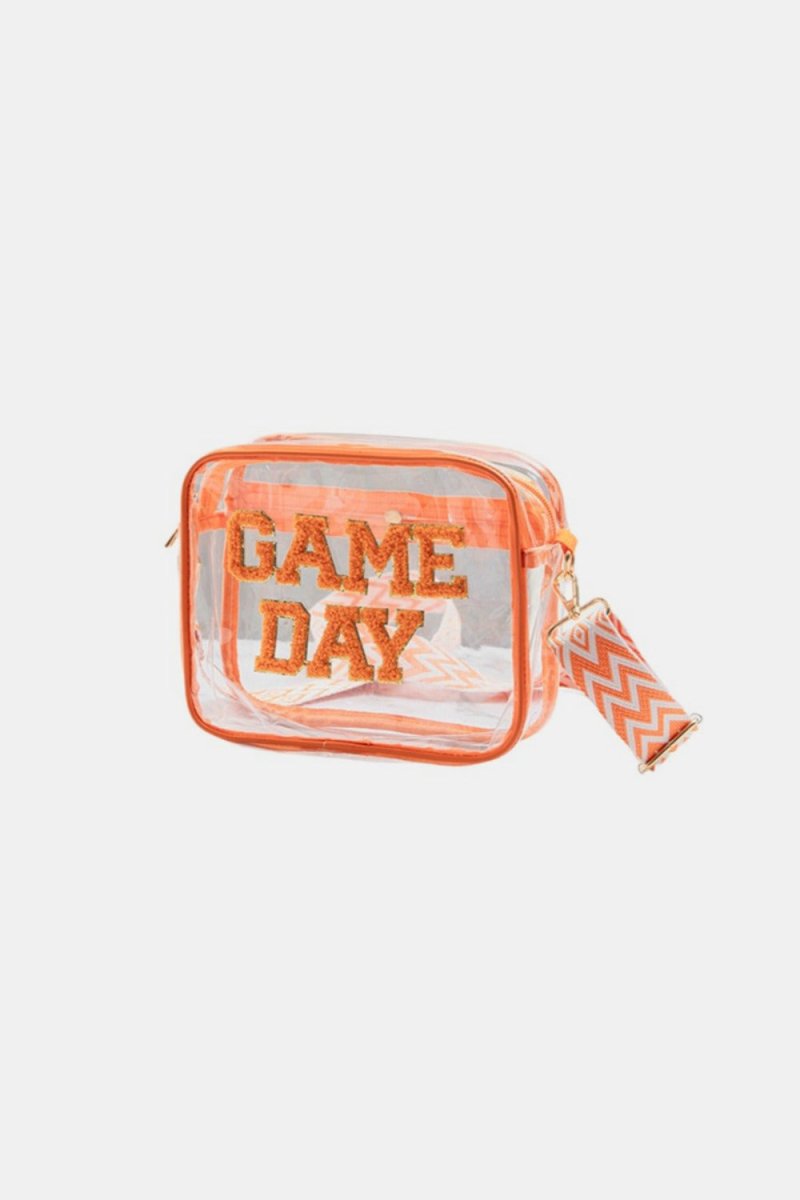 Zenana GAME DAY Stadium Approved Transparent Crossbody Bag - S. M. & Co.