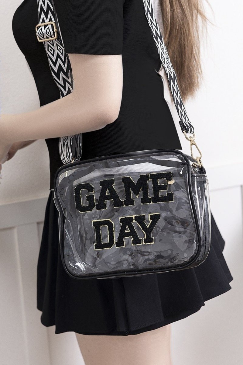 Zenana GAME DAY Stadium Approved Transparent Crossbody Bag - S. M. & Co.