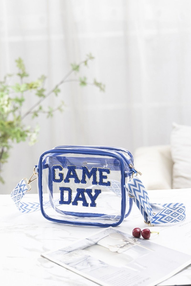 Zenana GAME DAY Stadium Approved Transparent Crossbody Bag - S. M. & Co.