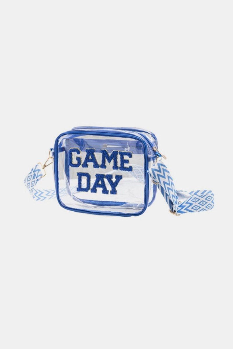 Zenana GAME DAY Stadium Approved Transparent Crossbody Bag - S. M. & Co.