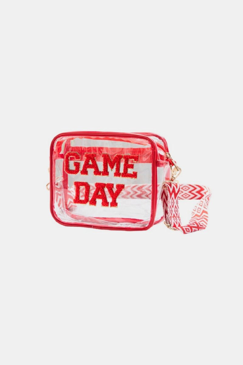 Zenana GAME DAY Stadium Approved Transparent Crossbody Bag - S. M. & Co.