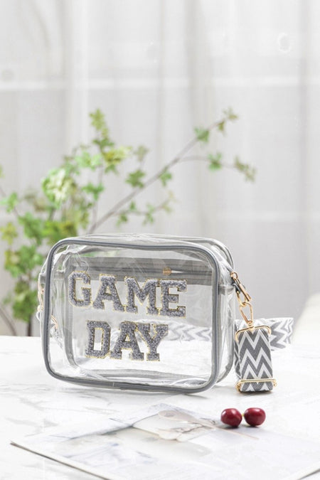 Zenana GAME DAY Stadium Approved Transparent Crossbody Bag - S. M. & Co.