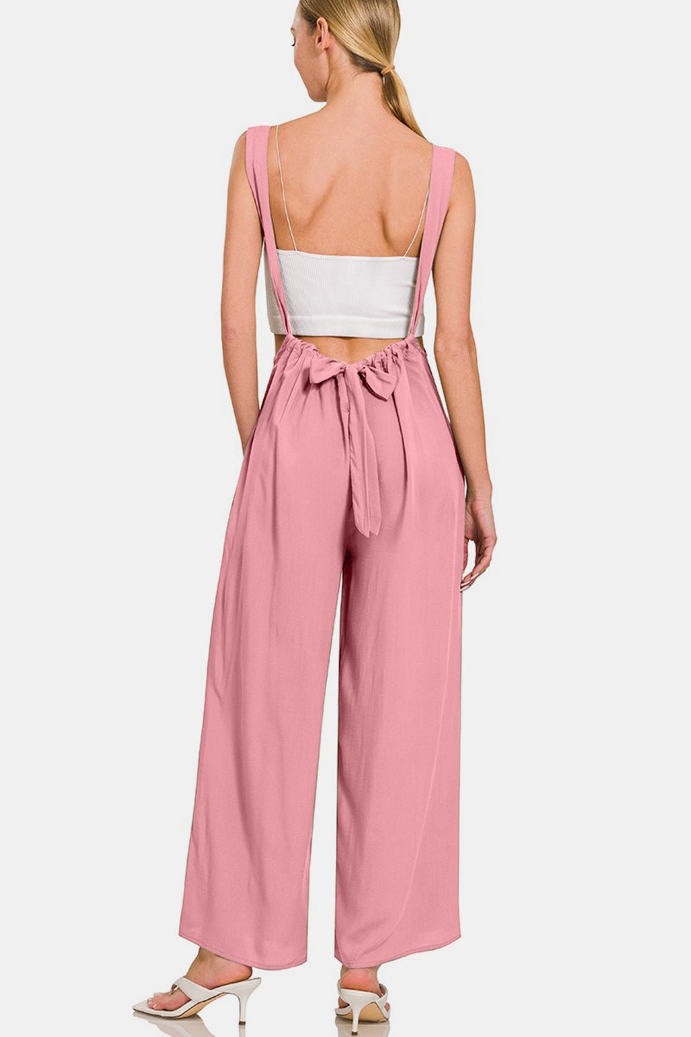 Zenana Pocketed Wide Strap Wide Leg Overalls - AnAs Market