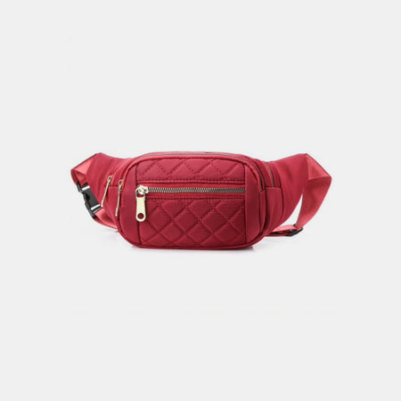 Zenana Quilted Multi Pocket Waist Belt Bag - AnAs Market