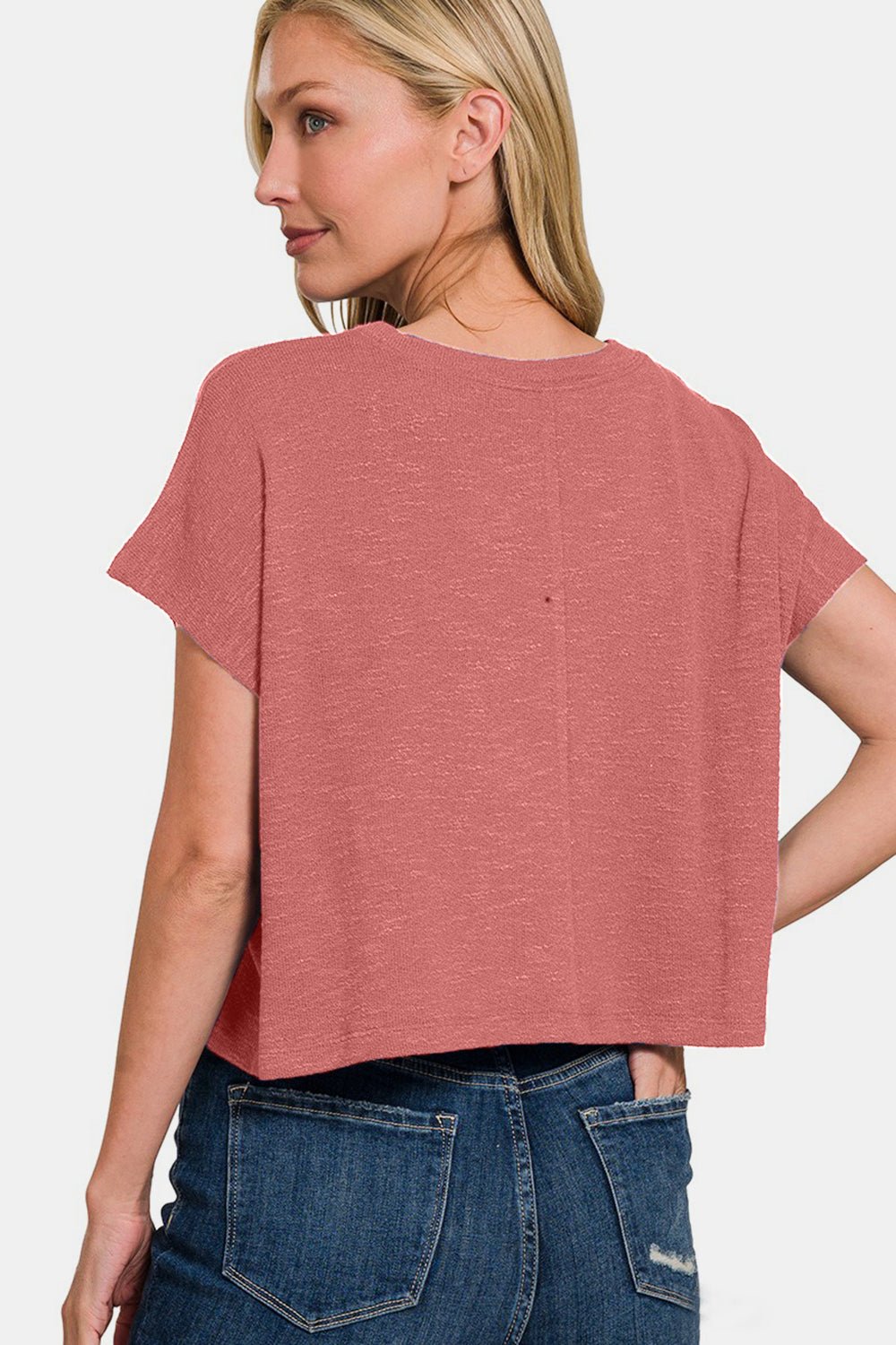 Zenana Round Neck Short Sleeve T-Shirt - AnAs Market