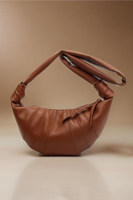 Zenana Vegan Leather Croissant Crossbody Bag - S. M. & Co.