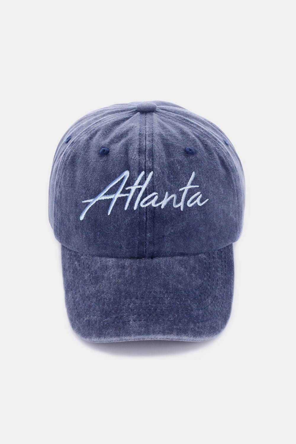 Zenana Washed ATLANTA Embroidered Baseball Cap - S. M. & Co.