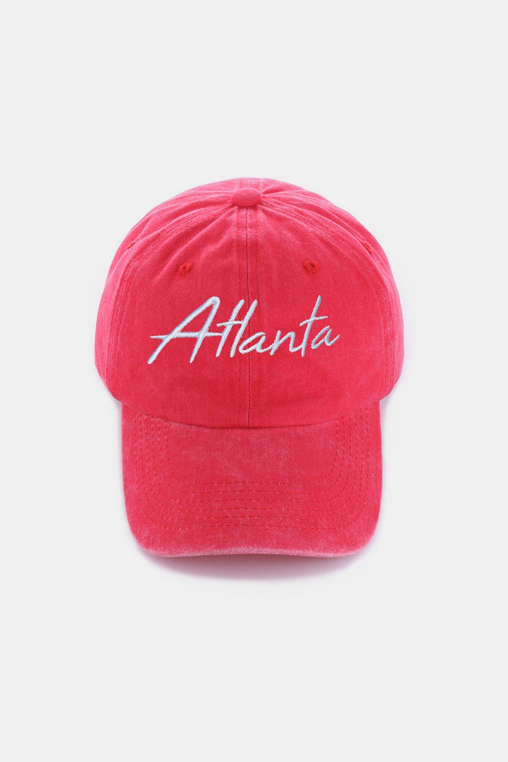 Zenana Washed ATLANTA Embroidered Baseball Cap - S. M. & Co.