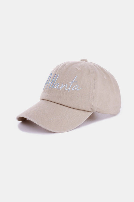 Zenana Washed ATLANTA Embroidered Baseball Cap - S. M. & Co.