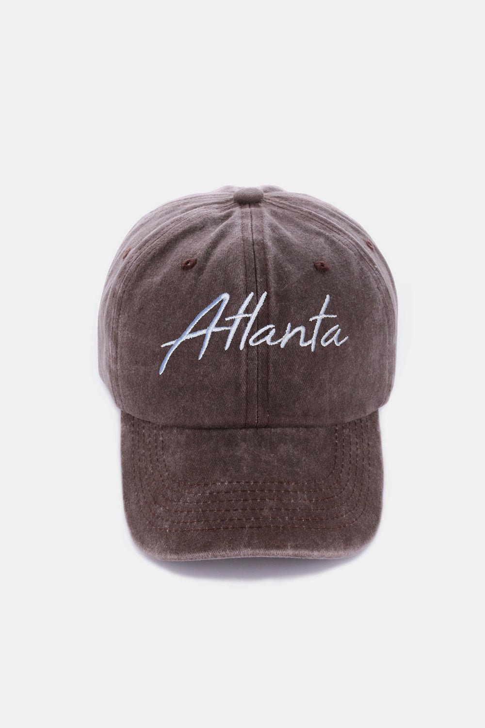 Zenana Washed ATLANTA Embroidered Baseball Cap - S. M. & Co.