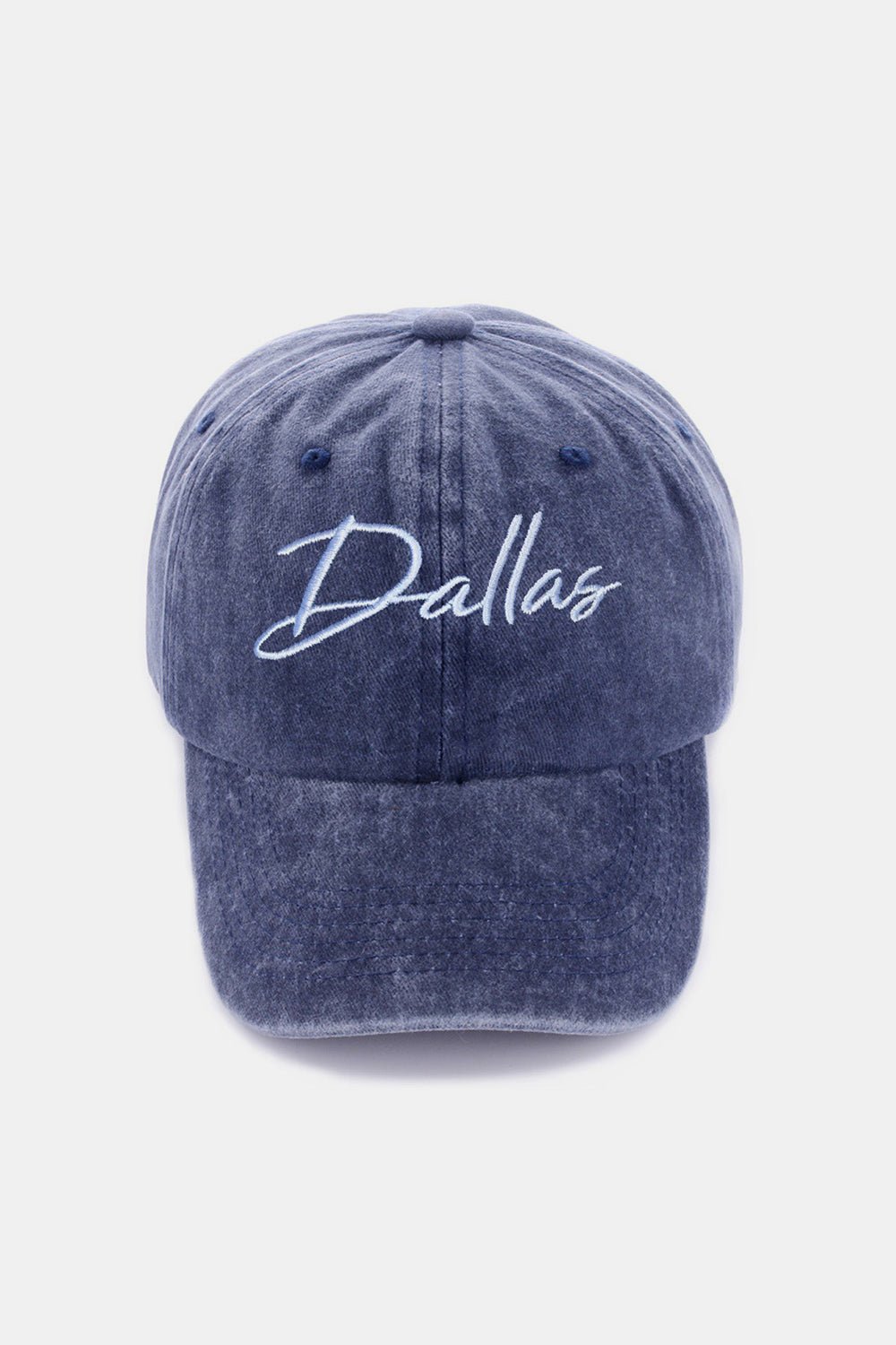 Zenana Washed DALLAS Embroidered Baseball Cap - S. M. & Co.