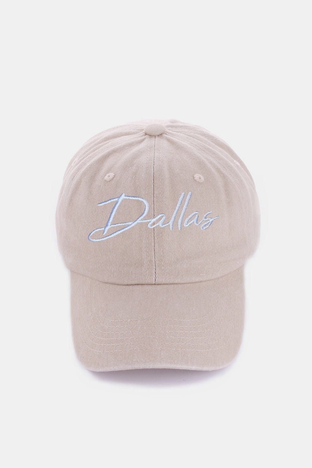 Zenana Washed DALLAS Embroidered Baseball Cap - S. M. & Co.