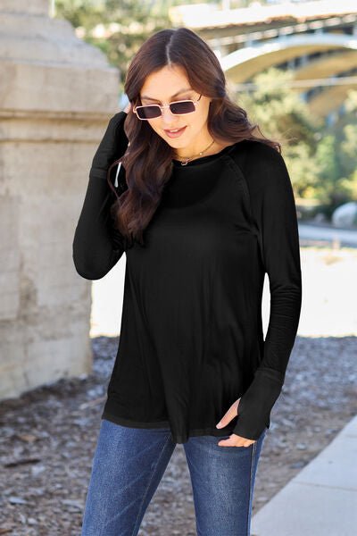 Basic Bae Full Size Round Neck Long Sleeve T-Shirt - S. M. & Co. T-Shirt