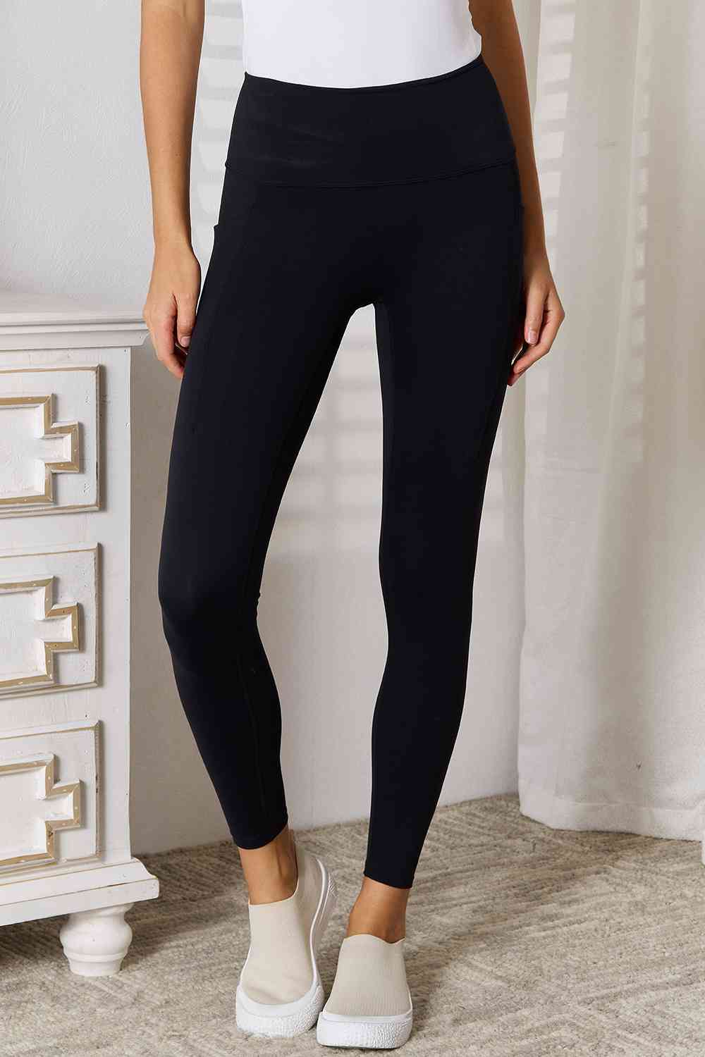 Basic Bae Wide Waistband Sports Leggings - S. M. & Co. Leggings