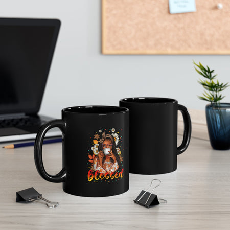 Blessed 11oz Black Mug - S. M. & Co. Mug