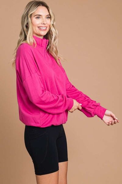 Culture Code Full Size Half Zip Long Sleeve Sweatshirt - S. M. & Co. Sweatshirt
