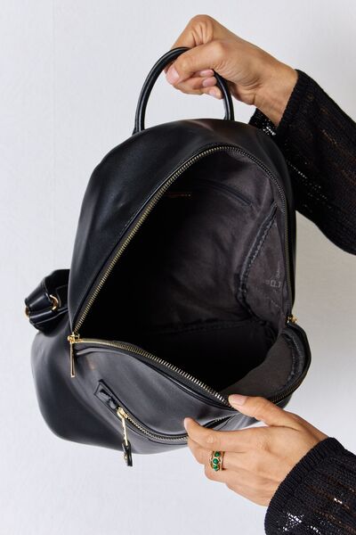 David Jones PU Leather Backpack - S. M. & Co. Backpack