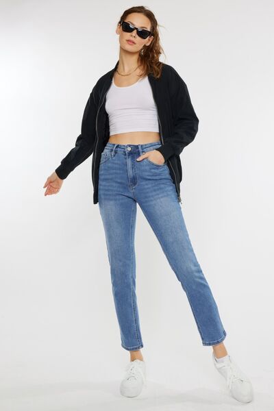 Kancan Full Size Cat's Whiskers High Waist Jeans - S. M. & Co. Denim Jeans