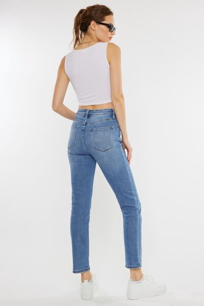 Kancan Full Size Cat's Whiskers High Waist Jeans - S. M. & Co. Denim Jeans