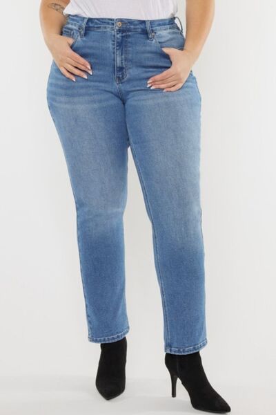 Kancan Full Size Cat's Whiskers High Waist Jeans - S. M. & Co. Denim Jeans