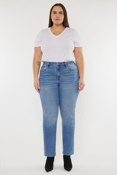 Kancan Full Size Cat's Whiskers High Waist Jeans - S. M. & Co. Denim Jeans