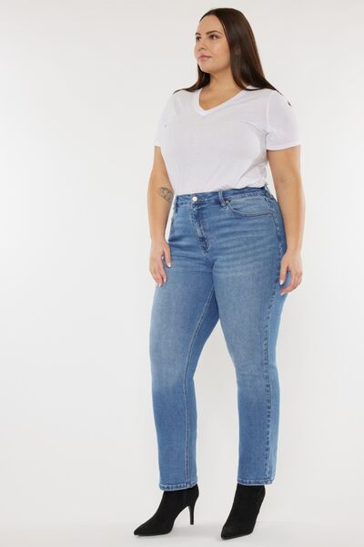 Kancan Full Size Cat's Whiskers High Waist Jeans - S. M. & Co. Denim Jeans