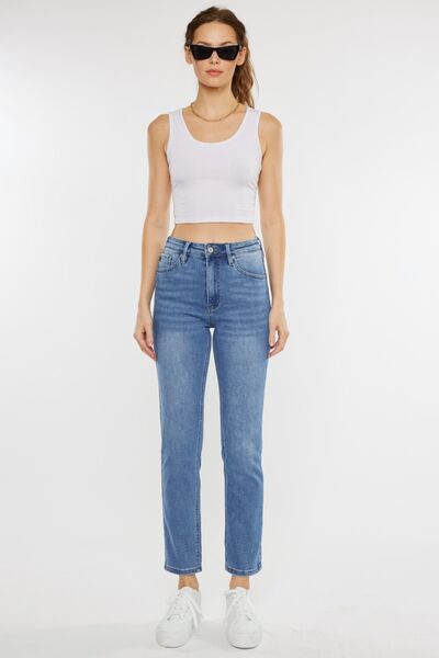 Kancan Full Size Cat's Whiskers High Waist Jeans - S. M. & Co. Denim Jeans