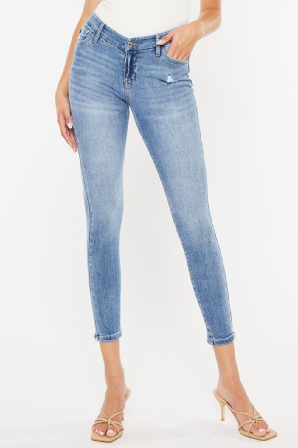 Kancan High Waist Cat's Whiskers Skinny Jeans - AnAs Market