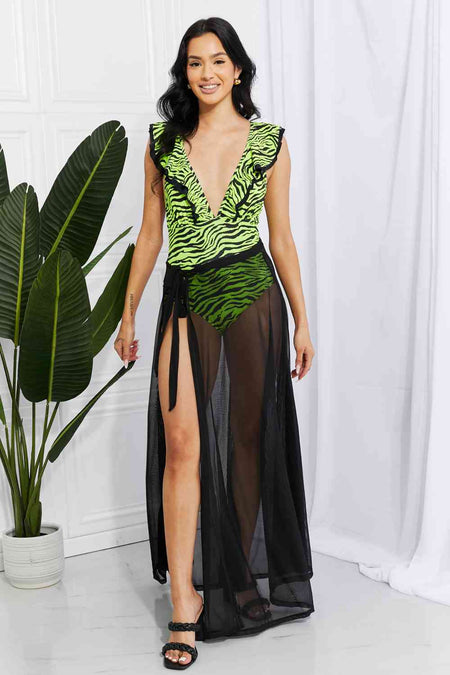 Marina West Swim Beach Is My Runway Mesh Wrap Maxi Cover-Up Skirt - AnAs Market