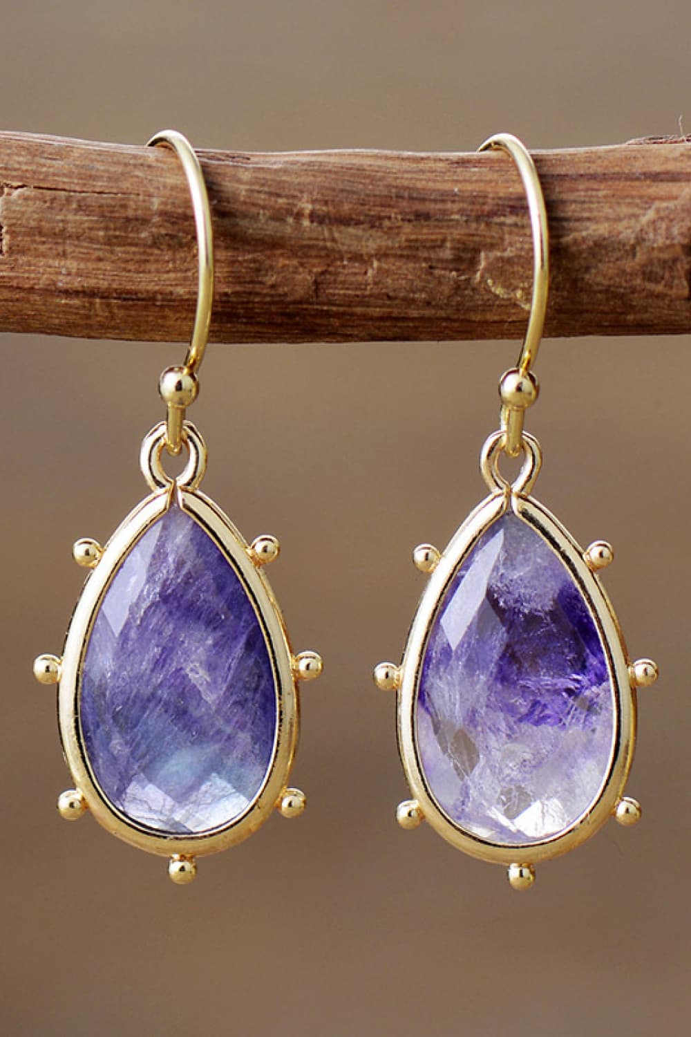 Natural Stone Teardrop Earrings - AnAs Market