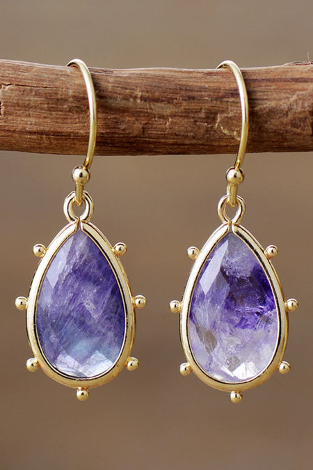 Natural Stone Teardrop Earrings - AnAs Market