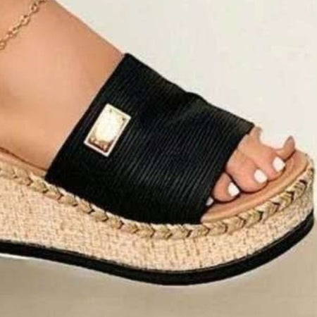 PU Leather Open Toe Sandals - AnAs Market