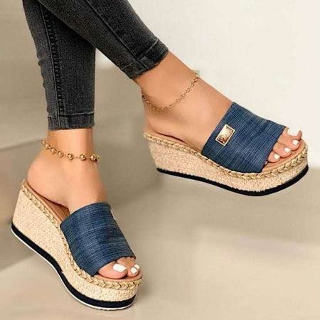 PU Leather Open Toe Sandals - AnAs Market