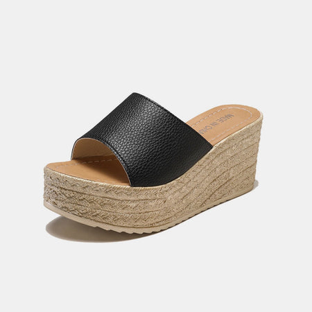 PU Leather Open Toe Sandals - AnAs Market